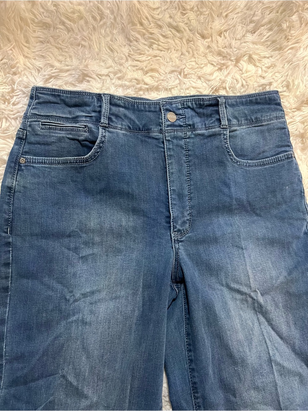 NYDJ Teresa Wide Leg Ankle denim jeans -SZ 12P - Picture 6 of 13